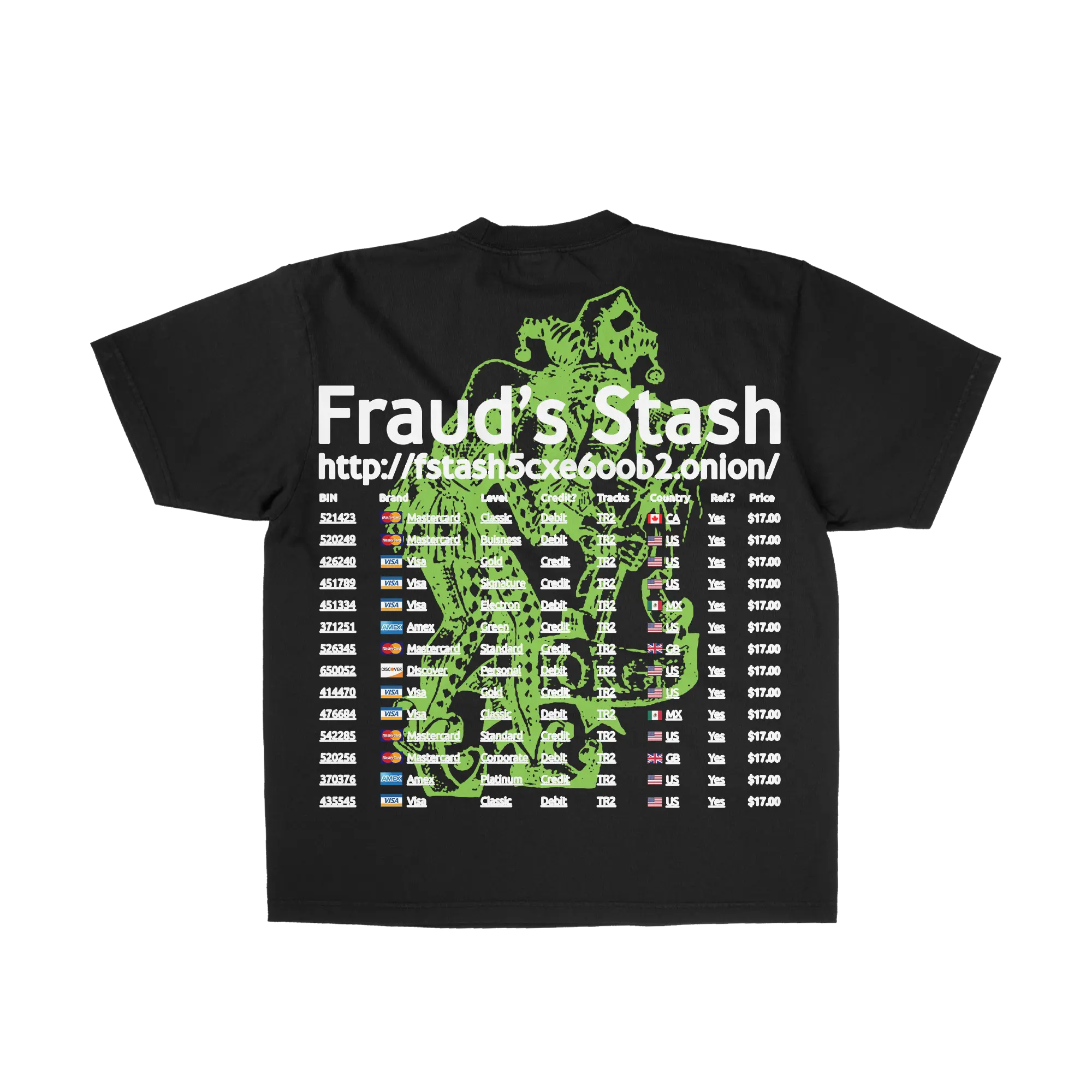 fraud stash tee image 0